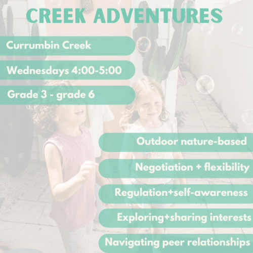 Creek Adventures | Currumbin | Wednesday’s at 4.00pm