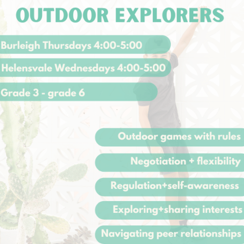 Outdoor Explorers | Burleigh | Thursday’s at 4:00pm