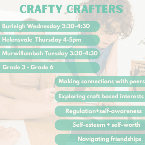 Crafty Crafters | Burleigh | Wednesday’s at 3.30pm