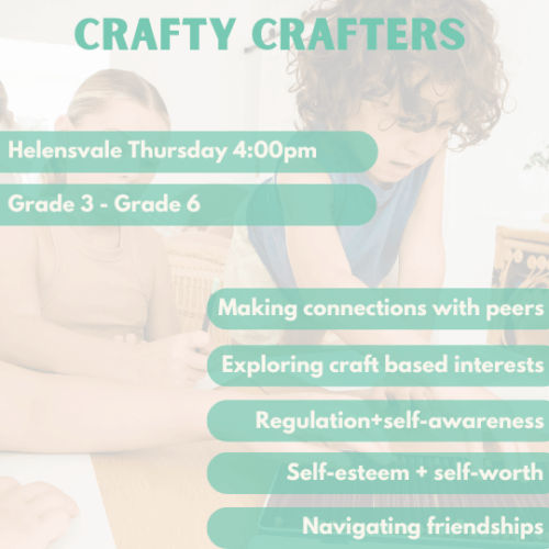 Crafty Crafters | Helensvale | Thursday’s at 4.00pm